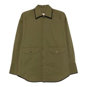 Plan C Camisa Utilitaria - Blouses & Shirts - Mujer - Verde - S