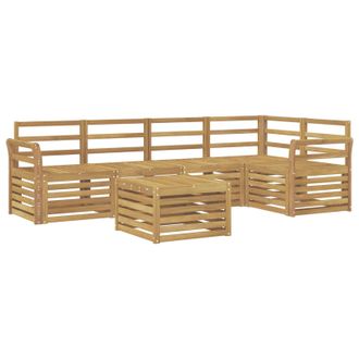 vidaXL Conjunto De Sof&aacute;s De Exterior 6 Pcs Blanco 59 X 59 X 37 Cm Vidaxl