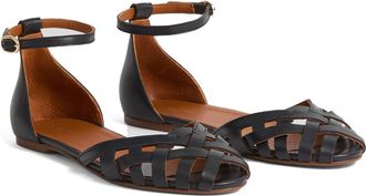 L.k. Bennett Bianca Plaited Ankle Strap Sandal in Blu-Dark Navy at Nordstrom Rack, Size 9