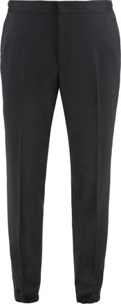 Ermenegildo Zegna Black Flat Front Pants