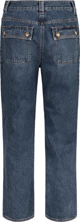 Elisabetta Franchi Womens High-rise Boyfriend Jeans - Medium Blue Cotton - Size 28 (Waist)