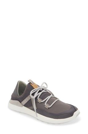Olukai Kawela Waterproof Spikeless Golf Shoe in Pavement/Mist Grey at Nordstrom, Size 6.5