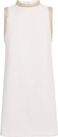 Sandro Short Dress With Rhinestone Trim Size S