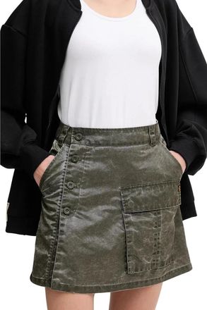 Alpha Industries Vintage Mini Rok - Dames - Spijkerrokken - Groen - S - Rokken