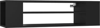 vidaXL Vidaxl - Mueble De Tv Colgante Madera Contrachapada Negro 100x30x26,5 Cm