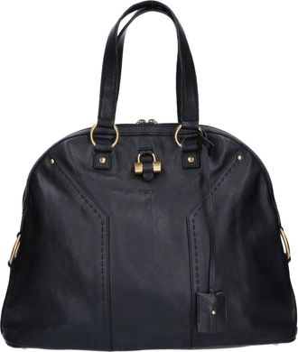 Saint Laurent Black Leather Tote Bag (Pre-Owned)