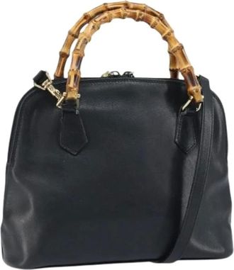 Gucci Pre-owned Handbags, female, Black, Size: ONE SIZE Pre-owned Vintage Hand Bag