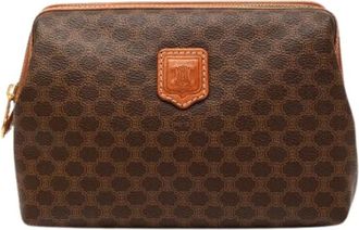 Celine Pre-owned Clutches, female, Brown, Size: ONE SIZE Pre-owned Coated Canvas Pouch
