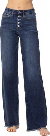 Judy Blue Womens Charleston Wide Leg Jeans In Blue