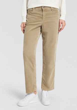 MAC Broeken Cordhose MAC GRACIA, Damen, Gr. 34, L&auml;nge 34, windspray beige, Cord, Obermaterial: 98% Baumwolle, 2% Elasthan, straight fit kn&ouml;chelfrei, Hosen Cordhos