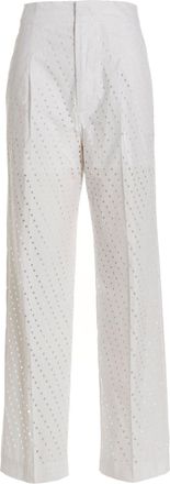 Nude Visible Button Jeans