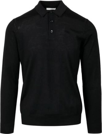 Paolo Pecora Merino Wol Polo Trui Zwart - Heren - Polos - Zwart - 2XL - Wol - Tops
