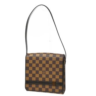 Louis Vuitton Tribeca Carre Damier Brown Canvas Handbag (Pre-Owned)