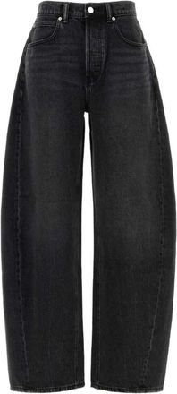 Alexander Wang Wide-leg Jeans - female - Alexander Wang - Loose Fit Jeans - Black - W25 - Jeans