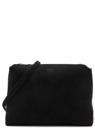 Khaite Lina Medium Suede Cross-body bag - Black - One Size