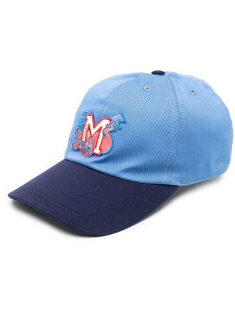 Marni logo-patch baseball cap - Blue