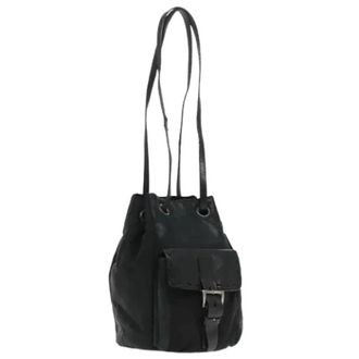 Prada Pre-owned Vintage Schoudertas - Dames - Vintage Rugzakken - Zwart - ONE Size - Leer - Vintage