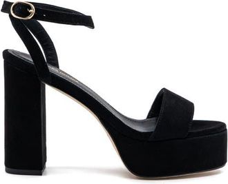 Andrea Gomez Becka Suede Platform in Black at Nordstrom, Size 35.5