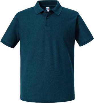 Russell Athletic Mens Authentic Pique Polo Shirt (Petrol Blue) - Size X-Small