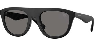 Burberry BE4459U Polarized 346481 Mens Sunglasses Black Size 55