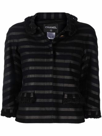 Chanel Giacca a righe 2009 - Nero
