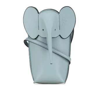 Loewe Pre-owned Cross Body Bags, female, Blue, Size: ONE SIZE Pre-owned Leather shoulder-bags