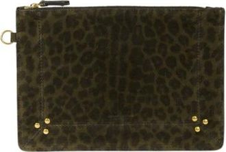 Jerome Dreyfuss Popoche M Clutch - Dames - Clutches - Bruin - ONE Size - Katoen - Tassen
