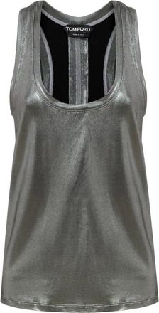 Tom Ford Dames, Tops, Grijs, Maat: XS Viscose