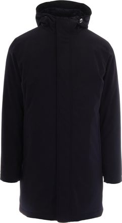 Herno Blue Hooded Water-Repellent Parka