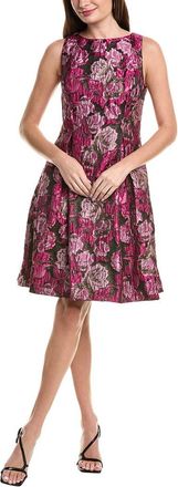 Adrianna Papell Jacquard Envelope Short Dress