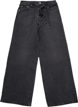 Levi's Jeans, Dames, Zwart, W28 L31, Katoen, XL Straight Jeans