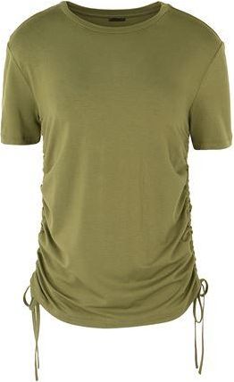 8 by YOOX VISCOSE JERSEY SIDE-TIE S/SLEEVE T-SHIRT