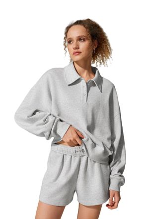 LilySilk Womens Heirloom 89 Polo Sweatshirt