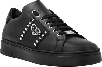 Philipp Plein Hexagon Low-Top Sneakers - unisex - Sneakers - Zwart - 40 EU - Leer - Schoenen