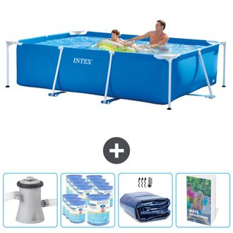 Intex Piscina Con Estructura Rectangular - 260x160x65 Cm - 7-piezas Scb118