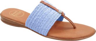 André Assous Nice Featherweight Woven Flip Flop in Sky Blue at Nordstrom, Size 10