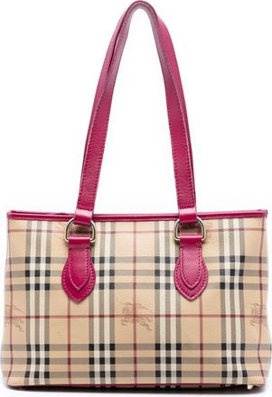 Burberry Pre-owned Burberry Medium Haymarket Check Coated Canvas Regent Tote Ladies JVROA0U5VOQ860BJ