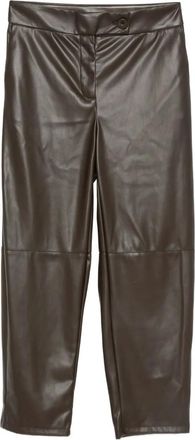 Imperial Pantaloni crop con inserti - Marrone