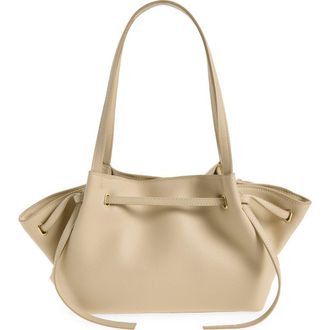 Mango Romina Faux Leather Shoulder Bag in Off White at Nordstrom