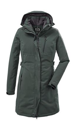 Killtec Parka KILLTEC KOW 165 WMN PRK, Damen, Gr. 36, gr&uuml;n, Obermaterial: 100% Polyester;Futter: 100% Polyester;F&uuml;llung: 100% Polyester, Jacken Parka, Wasser-