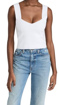 A.L.C. ALC Womens Jordana Crop Top, White, XS