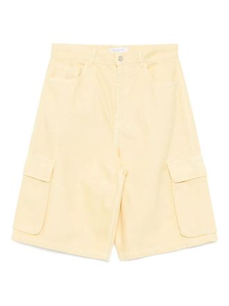 Maison Kitsun&eacute; work wear denim shorts - men - Cotton - 29 - Yellow