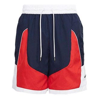 Nike Throwback Woven Sports Basketball Shorts Red CV1863-419