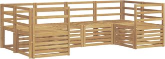 vidaXL Vidaxl Conjunto De Sof&aacute;s De Exterior 6 Uds. Blanco