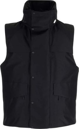 Moncler Zwarte Gore-Tex Infinium Jas met donsvulling - Heren - Bodywarmers - Zwart - XL - Polyester - Jassen