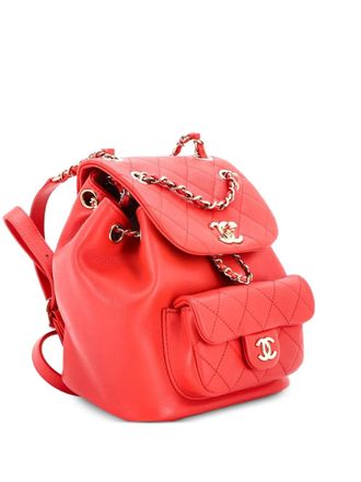Chanel Duma Drawstring Quilted Leather Small backpack - Rosa