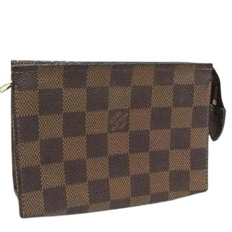 Louis Vuitton Pre-owned Clutches, unisex, Brown, Size: ONE SIZE Pre-owned Damier Pouch