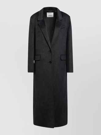 Isabel Marant wool cashmere long single breasted coat