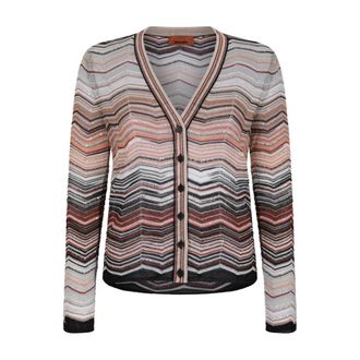 Missoni Multicolour Cardigan With Sequins - female - Missoni - Cardigans - Multicolor - 2XS - Knitwear