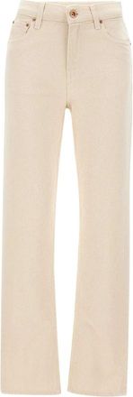 Aspesi Straight Jeans - Dames - Regular Fit Jeans - Beige - W26 - Katoen - Jeans